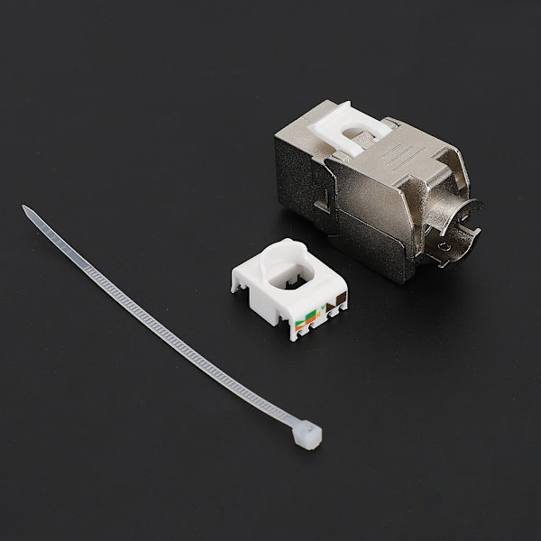 2 STK. Samlet Krimpfrit RJ45 Netværksmodul Adapter med CAT7 10G Hun-interface