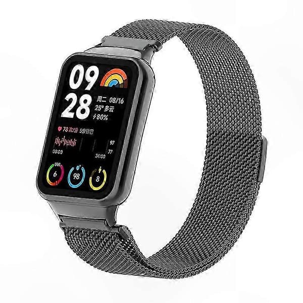 Magnetisk Milanese Loop-rem i rustfrit stål med stik til smart aktivitetsmåler Multicolor Style B