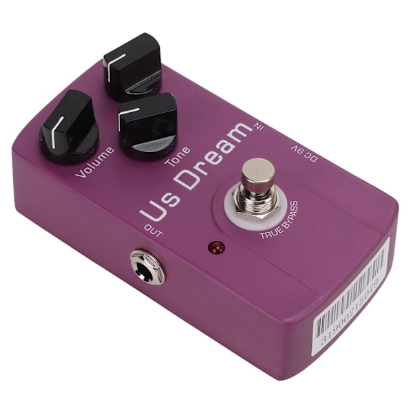 Distortion Effect Analog Tube Speaker Gitarr Monoblock Distortion Pedal med True Bypass 10mA