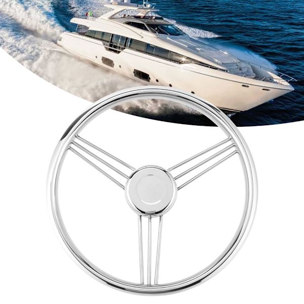 13-1 / 2 tommer 9-eget marinebådsrat rustfrit stål 15 ° yacht poleret tilbehør