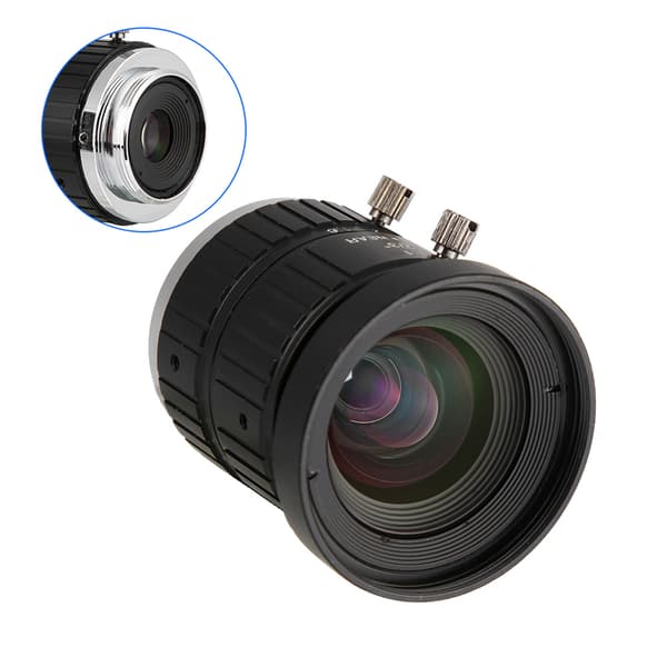 5MP HD Kameralins 8mm Brännvidd Manuell Bländare C-Mount Säkerhetsövervakning