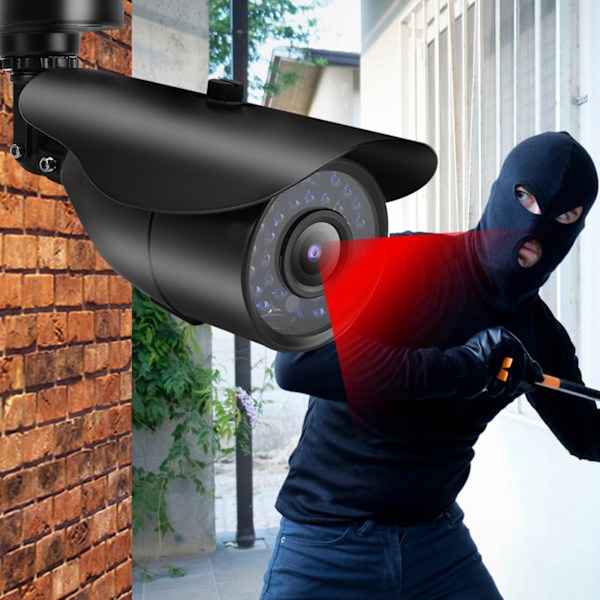 TVI/AHD/CVI/CVBS PAL Bullet Kamera IP66 Udendørs IR Nattesyn Analog CCTV DVR (720P)