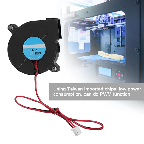 5015 DC 50*50*15mm Turbo Blæser Køleventilator til 3D Printer DIY Tilbehør (12V)