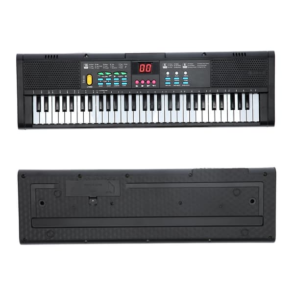 【03】61 Keys Electric Digital Piano Keyboard with Microphone MQ6186 Multifunctional Instrument