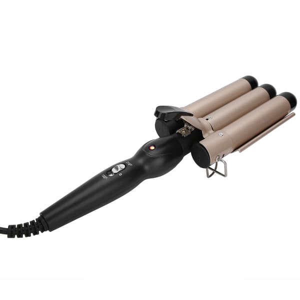 【03】Hair Styling Tool, Fast Heating PTC Heater with Negative Ions for Ceramic Triple Barrel Waver, Temperature Adjustable Tourmaline Ceramic Glaze