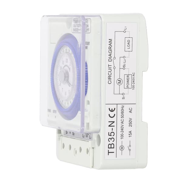 Tidsbrytare Mekanisk Timer 24 Timmar Kontroller Tillbehör för Ljus Ugn 100‑240V AC