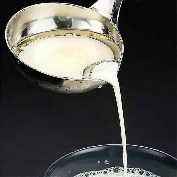 Si i rustfrit stål, suppesi, køkkensovs, oliesuppe, fedtudskiller, yoghurt, olieskimmerske, køkkentilbehør