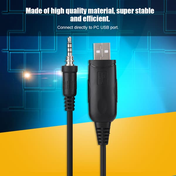 USB-ohjelmointikaapeli YAESU VERTEX VX-6 VX-6E VX-6R VX-7E VX-7R radiopuhelimen lisävarusteelle
