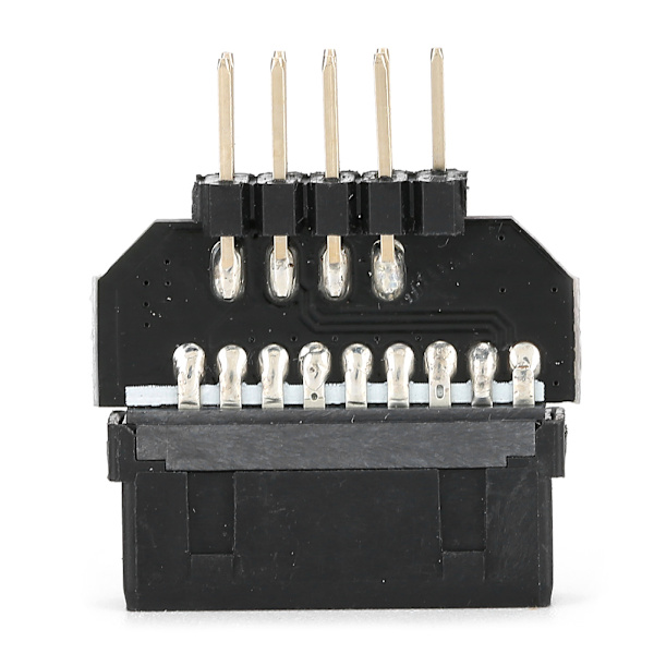 Frontpanelkontakt Moderkortsadapter Plastskal USB3.0 19-Pin till USB2.0 9-Pin (PH23B)
