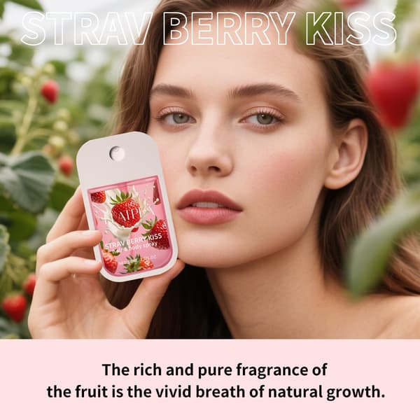 Dameparfume, Strawberry Kiss hår- og kropsduftspray, duft