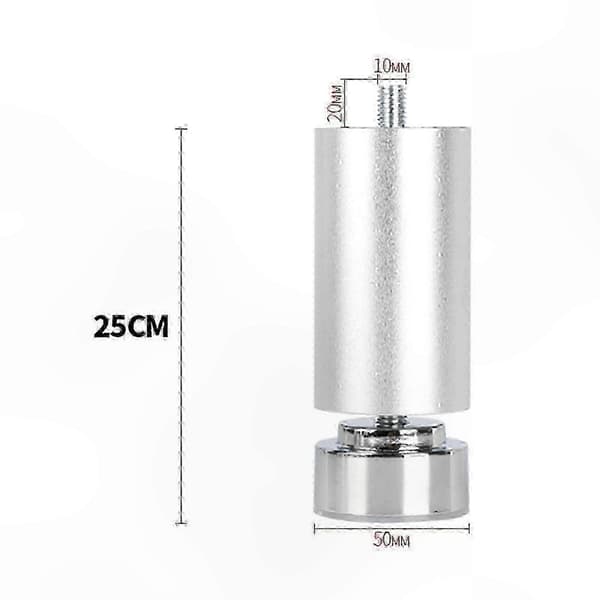Robust møbelstøtte med justerbare metalben og M10-gevindforbindelse Argent 25cm