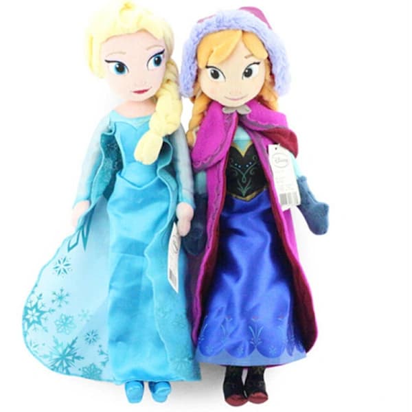 【03】Frozen plysjlegetøj Elsa + Anna 40 cm 40cm,A