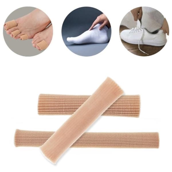 5 ST/Set Tåskyddsrör Tårör Ärmar Mjuka Gelkuddar Skydd för Kuddar Tår och Fingrar
