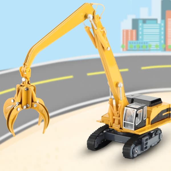 1:87 Legering Ingenjörsfordon Materialhantering Truck Modell Barn Leksak