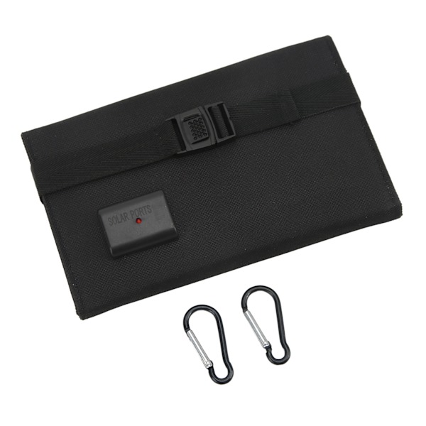 20W Foldbart solpanel 5.5V Bærbar USB-port Monokrystallinsk foldbart panel til udendørs rejser og camping
