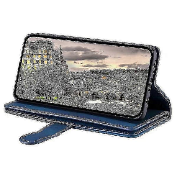 Honor Magic7 Lite/X9c 5G PU-nahkainen vetoketjullinen lompakkokotelo 9 korttipaikalla -NBB Blue