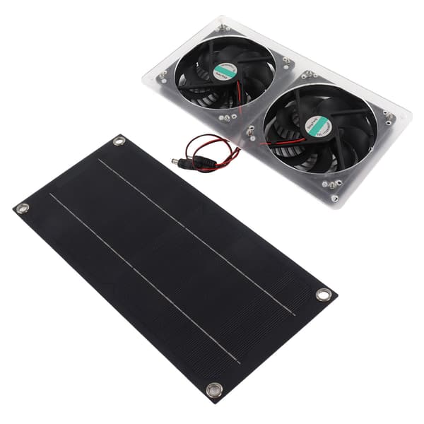 Solpanel Ventilator Sæt Vandtæt Bærbar Miljøvenlig Solar Udstødningsventilator til Udendørs Brug 100W 12V Enkelt Panel