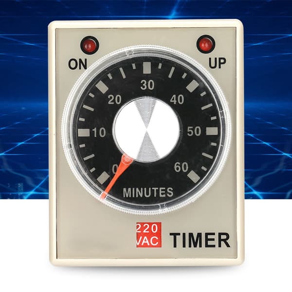 220VAC 60 Minutters Tændingsforsinkelsestimer Tidsrelæ AH3-3(60M)