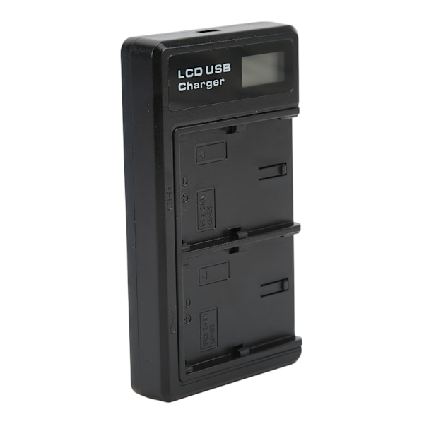 LCD Dobbelt USB-oplader med TypeC-interface til LPE6 Model Kamera Batterioplader