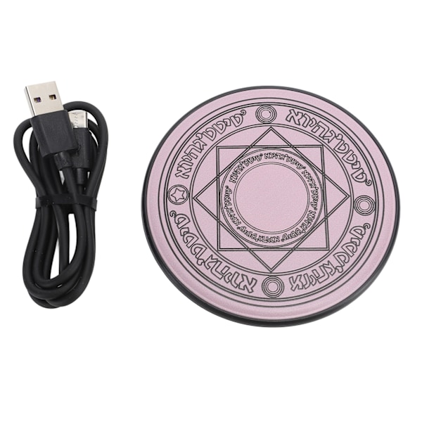 Magic Array Trådløs Oplader 20W Hurtig Trådløs Oplader Pad med Åndedrætslys Effekt Sakura Pink Desktop Style