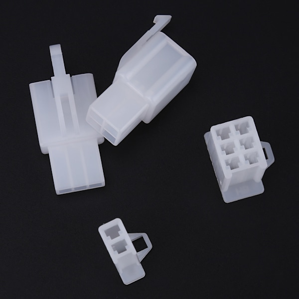 40 Set 2.8MM 2 3 4 6-vägs trådkontakter Hus Terminal Hona och Hane Kit Bil Motorcykel