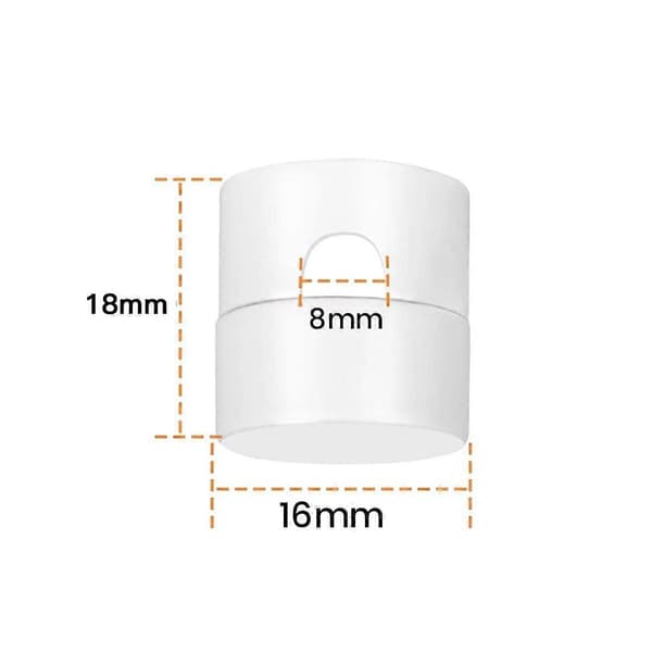 【03】3-pak loftkroge til loftophængte lamper, pendellampekrog til loftlampe, loftkroge White