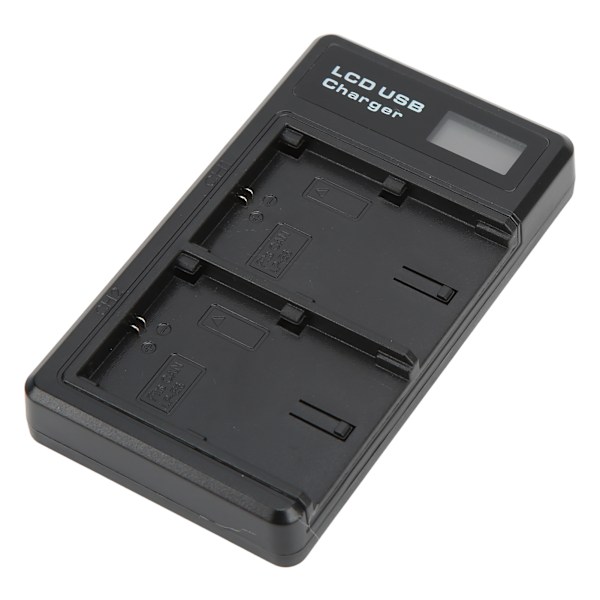 LCD Dobbelt USB-oplader med TypeC-interface til LPE6 Model Kamera Batterioplader
