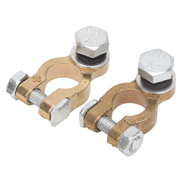 Bilbatteri Terminal Klemme Connector - 2 stk, 300A, M10 Enkelt Skrue, til Biler og Lastbiler