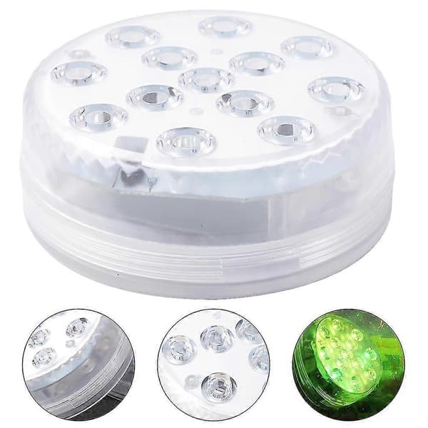 Fisk Akvarium Dekoration Undervandsdam Lampe Damlamper Undervandslampe Pool Undervandslys Pool White 7x7x2.5cm