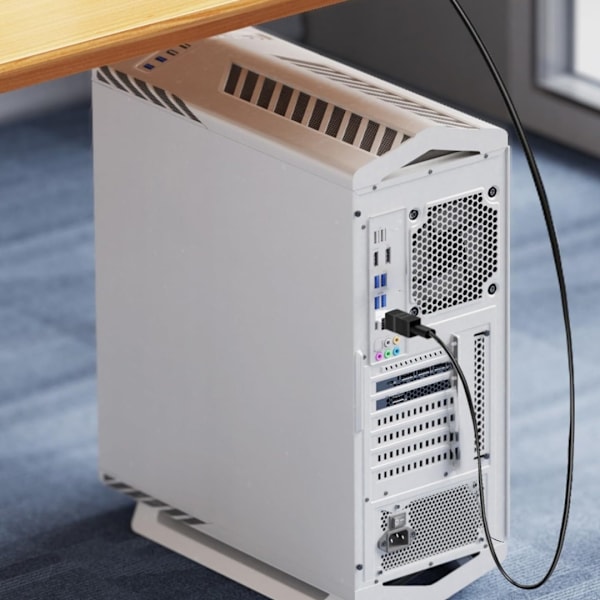 2 stk. USB 3.0 B han til C hun adapter, USB3.0 printeradapter printerstik til printerscannere, harddiske