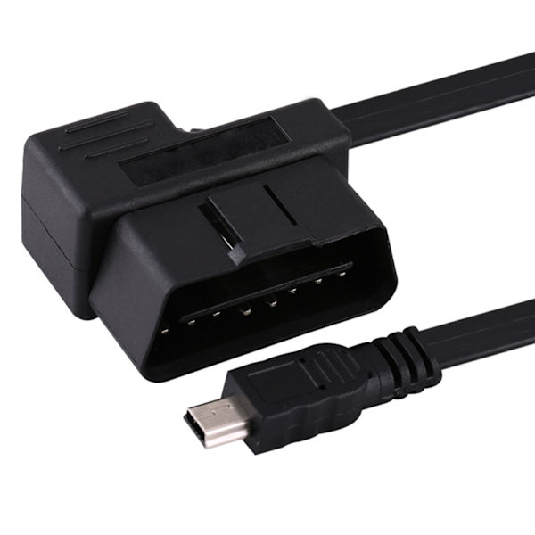 180cm Bil OBDII OBD2 EOBD 16pin Diagnostisk Förlängningsadapter till Mini USB-kabel