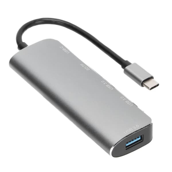 ONTEN Expansionsdocka USB C till USB3.0 Typ C Snabbladdning Multifunktionell Dockningsstation
