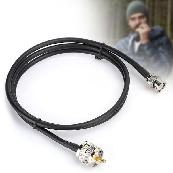 1M UHF Han PL259 til BNC Han Testkabel Ledning Koaksialkabel Adapter Tilbehør