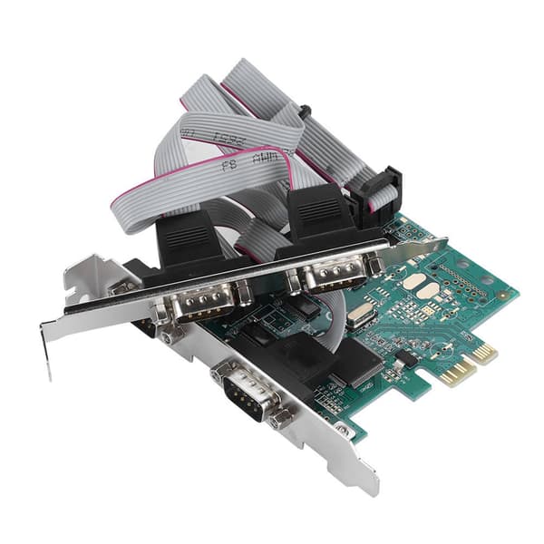 PCI-E till RS232 4-portars seriell portomvandlare PCI Express Controller Adapter Expansionskort
