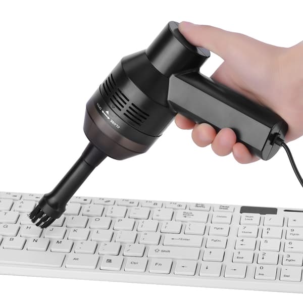 Bærbar Mini Håndholdt USB Tastatur Støvsuger til Laptop Desktop PC Sort