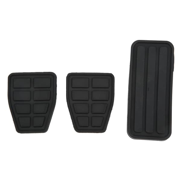 3 stk. Kobling Bremse Accelerator Pedal Pad Kit Gummi Sort Fleksibel Slidstærk Erstatning til T4 Transporter 1990‑2003