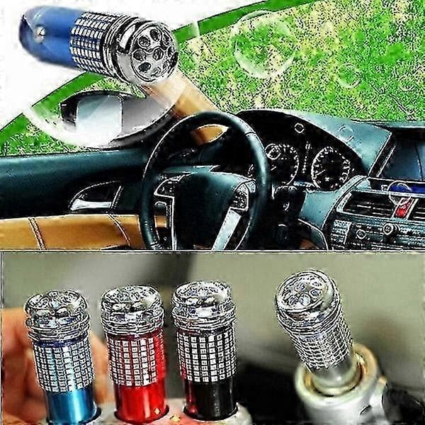 12V Mini Billuftrenser med Ionisator og Iltfunktion Sort red