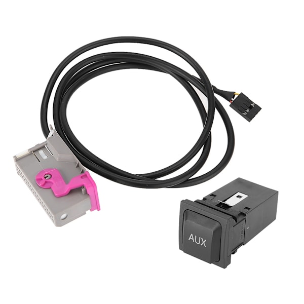 Automotive AUX Input Kabelstik med Bil CD RNS-E AU 3,5mm 32-PIN Input AUX Line Passer til Audi