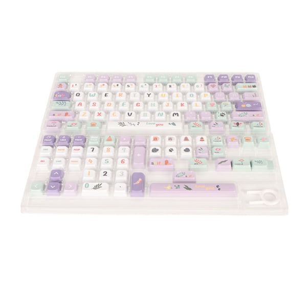 124 Tangentbordstangenter Mekaniska XDA Höjd PBT Värmesublimering Tangentbordstangenter för 61 87 96 98 104 108 Tangentbord