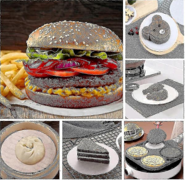 Runde bagepapir 15 cm non-stick til burgere og kager 500-pak