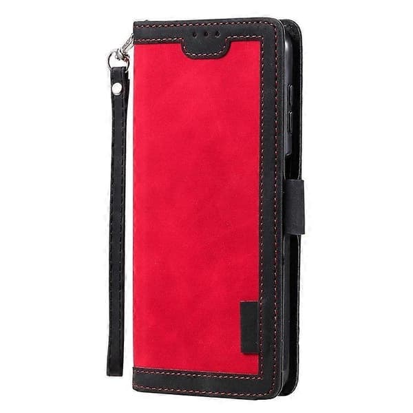 【03】til Samsung Galaxy A36 5G Pung Etui Stativ Læder Telefon Cover - Perfekt Red