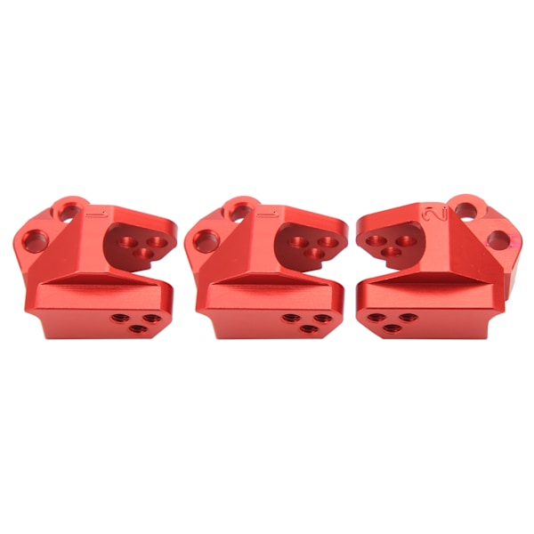 Fast kode trækbom i aluminiumslegering, egnet til Axial SCX10 III AX103007 1/10 RC bilmodel, rød