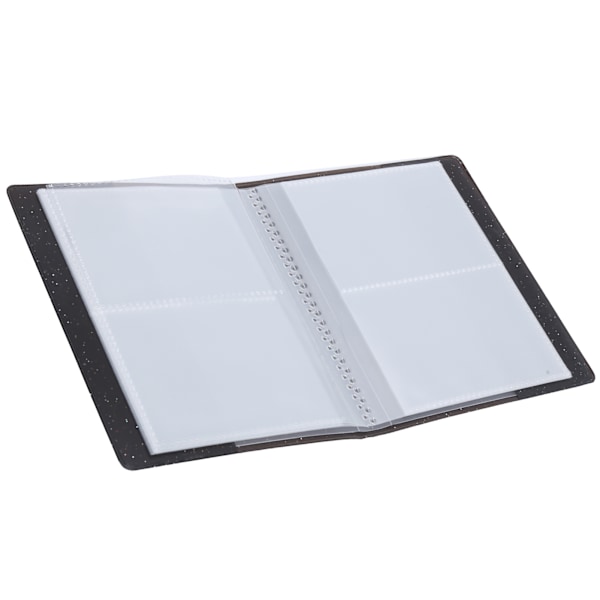 3in 64 Lommer Holdbart Transparent Fotoalbum til Fujifilm Mini 11/8/9/7s/25/70/90 Sort