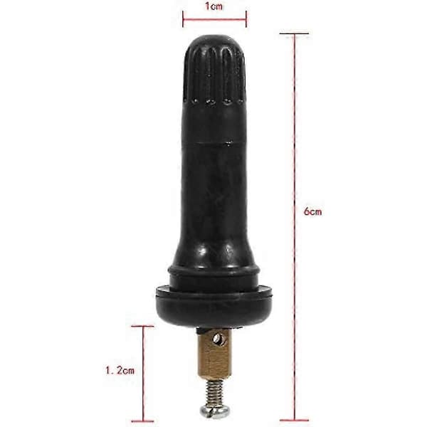 Däckventil 4st TPMS Däcktrycksövervakningssystem Sensor Ventilstång Gummi Snabbkåpa Explosionsskydd Däcktrycksövervakningssystem