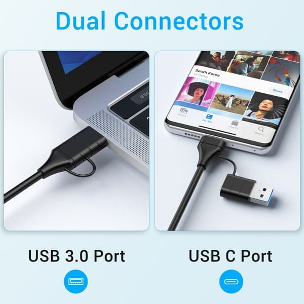 15W Trådløs Opladning 10-i-1 Udvidelsesdock, Multifunktionel Computer Hub Splitter