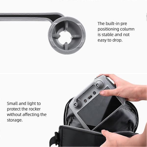 Til DJI Flip/Air3S Joystickholder til DJI Flip/MINI4PRO fjernbetjeningsjoystick Silver   gray