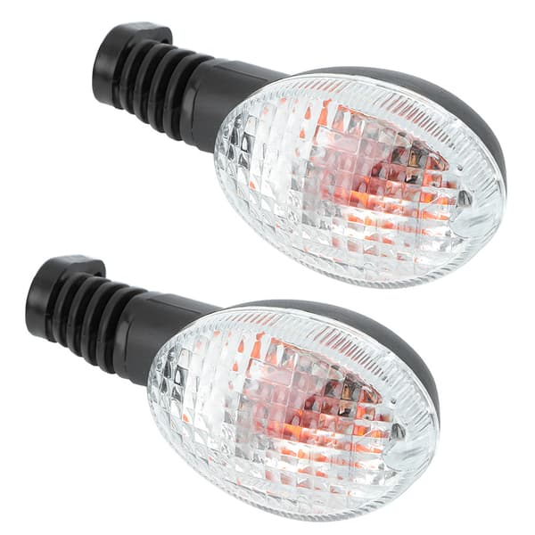 Blinklys Lampe Passer Til Kawasaki Para Ninja 250 Motorcykel Modifikation (Sort&Hvid)