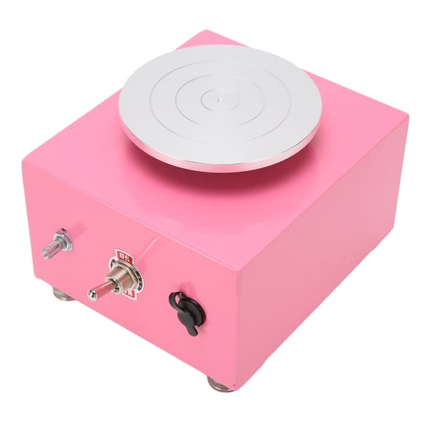 【03】Mini Pottery Wheel Ceramic Wheel Adjustable Speed Mini Electric Pottery Wheel Machine for DIY Clay Art Crafts 100‑240V EU Plug 0.2
