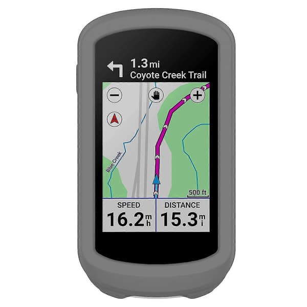 För Garmin Explore 2 cykel-GPS-dator. Fallskyddande mjukt silikonfodral. Dark grey Style A