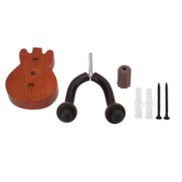 Gitarr Vägghållare Fäste Bok Metall Vintage Brun Gitarrkrok Hållare för Bas Ukulele